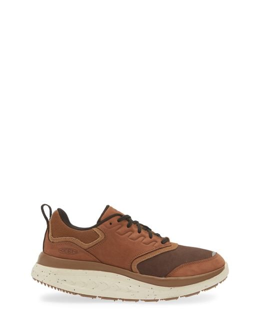 Keen Brown Wk400 Leather Walking Sneaker (men) for men
