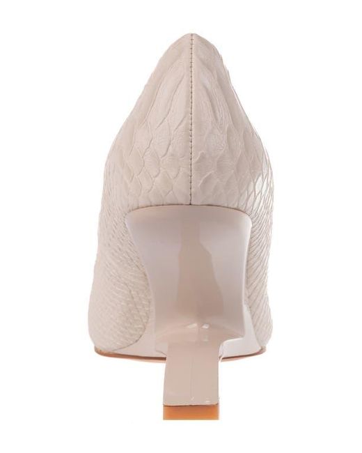 Ninety Union Natural Intense Snake Embossed Pump