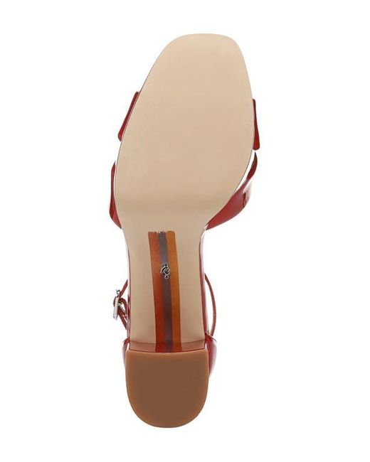 Sam Edelman Red Jullian Ankle Strap Platform Sandal