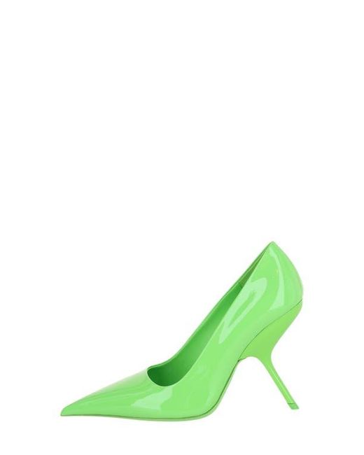 Ferragamo Green Pointed Toe Pump