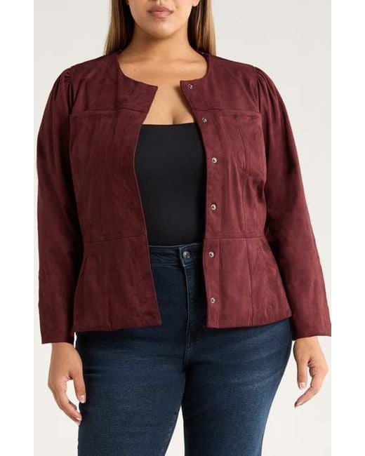 Wit & Wisdom Red Peplum Jacket