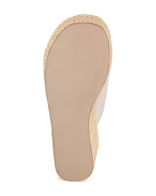 Diba True White Go Getter Espadrille Platform Wedge Sandal