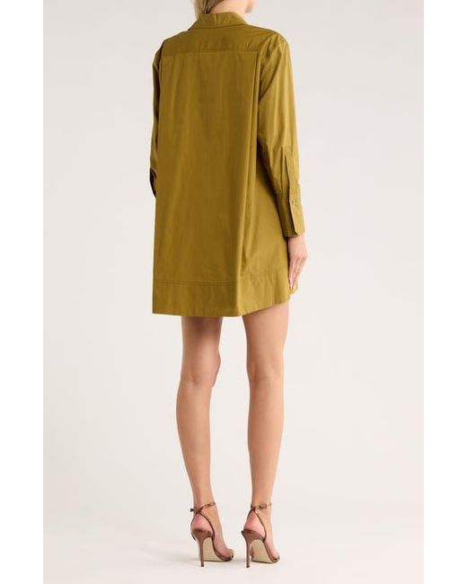 A.L.C. Green Jori Cotton Shirtdress