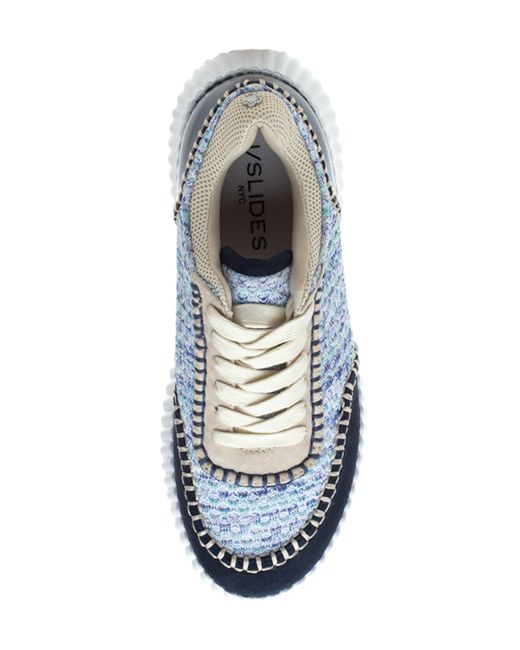 J/Slides Blue Cherie Whipstitch Sneaker