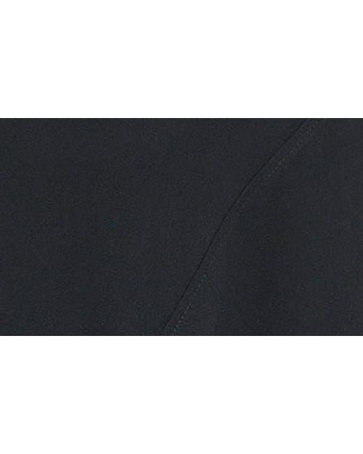 Calvin Klein Black Crepe Seam Midi A-Line Dress