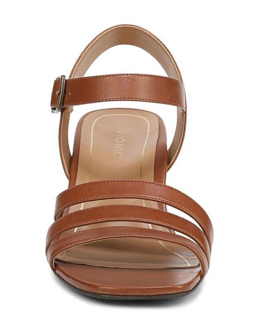 Vionic Brown Nora Ankle Strap Sandal
