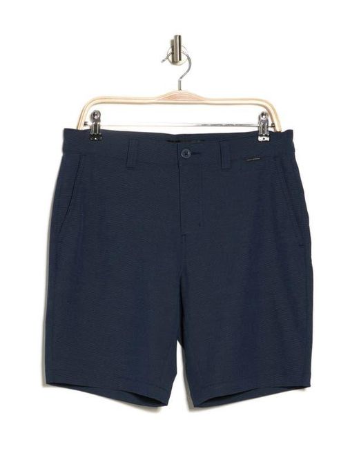 Travis Mathew Blue Stretch Polyester Cotton Blend Shorts for men