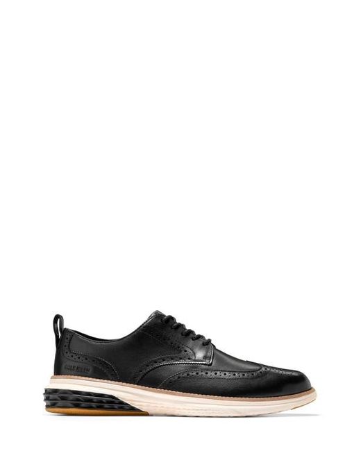 Cole Haan Black Grand Hurrion Wingtip Derby for men