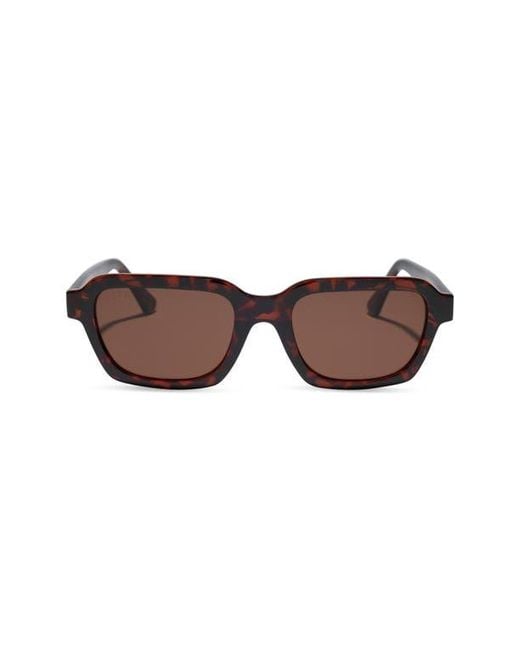 DIFF Brown 53Mm Chloe Square Sunglasses