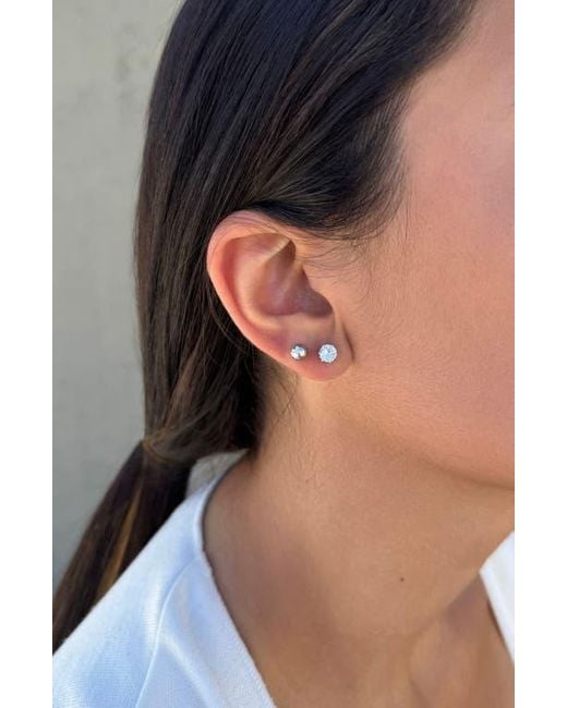 Adornia White Set Of 3 Assorted Studs And Hoop Earrings