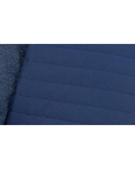 PINOPORTE Blue Mix Quilt Zip Jacket for men