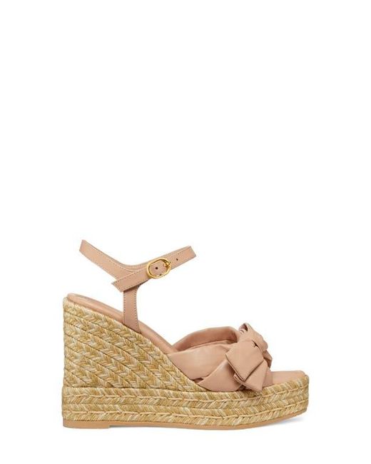 Stuart Weitzman Metallic Sofia Espadrille Wedge