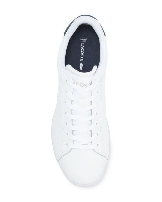 Lacoste White Carnaby Low Lace-Up Sneaker for men