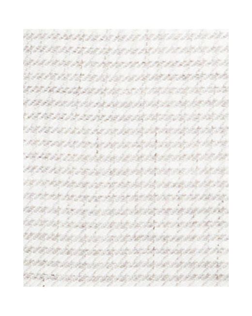 Theory White B.Mel Houndstooth Check Slim Fit Linen Blend Blazer