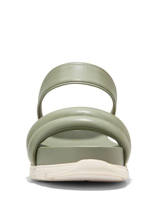 Cole Haan Green Zerogrand Double Band Slide Sandal