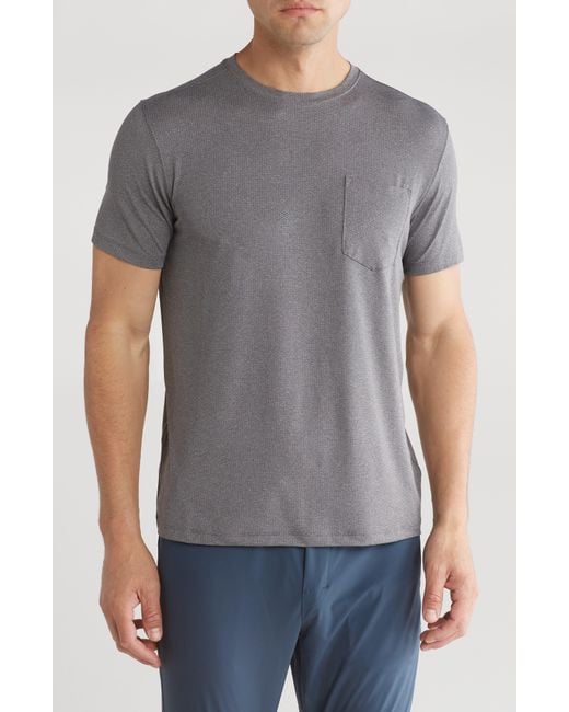 Kenneth Cole Gray Active Stretch Short Sleeve T-shirt for men