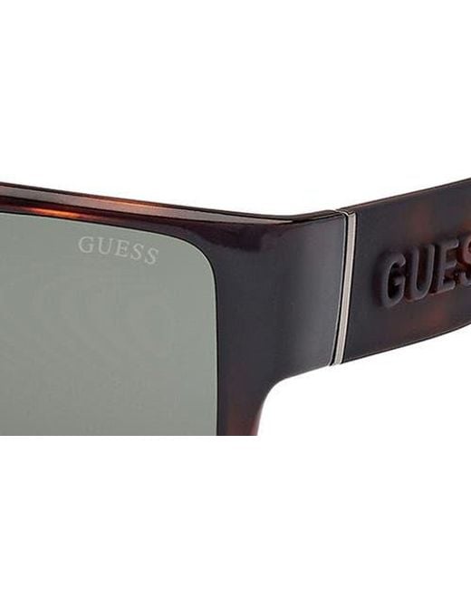 Guess Gray Rectangular Sunglasses for men