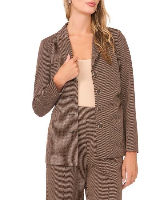 Vince Camuto Brown Ruched Side Seam Jacket