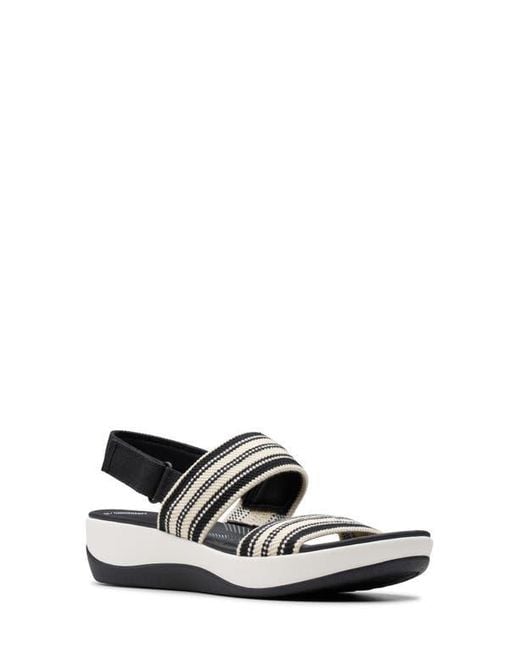 Clarks White Arla Stroll Sandal