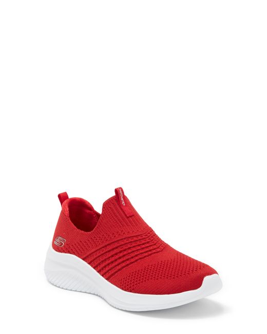 Skechers Red Ultra Flex 3.0 Classy Charm Sneaker