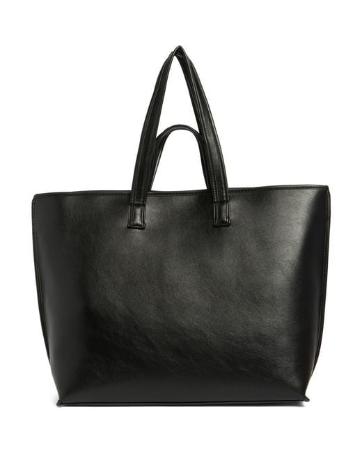 BCBGMAXAZRIA Black Double Handle Tote Bag