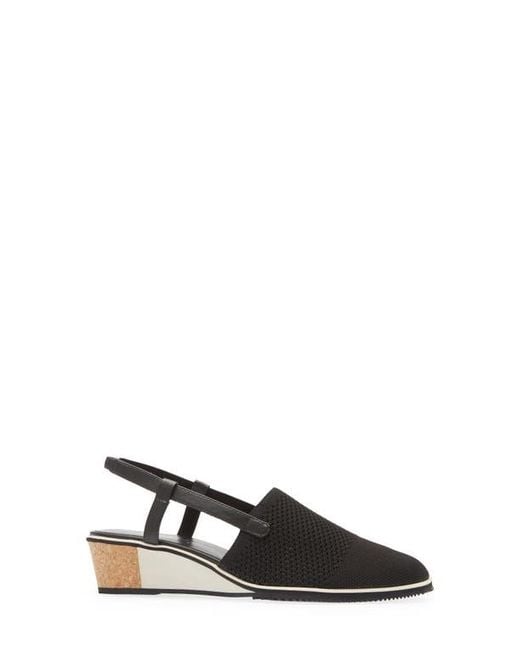 Vaneli Black Greer Slingback Wedge