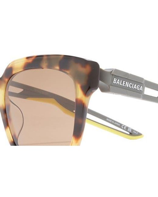 Balenciaga 55mm square sunglasses hotsell