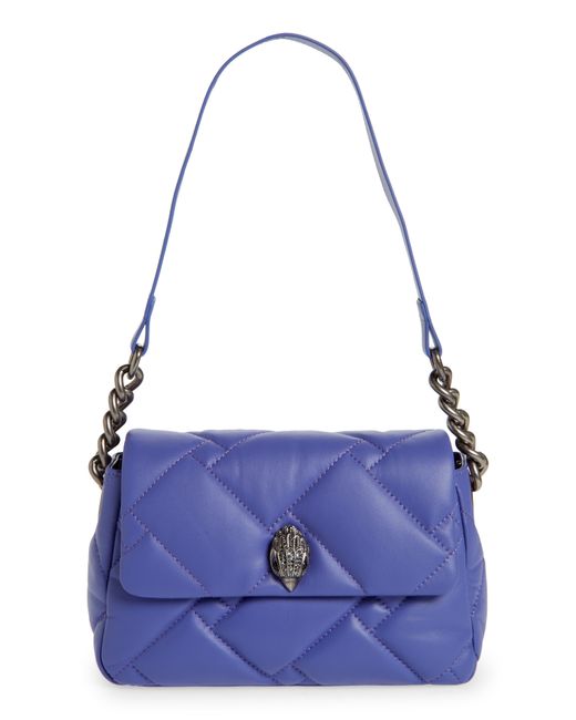 Kurt Geiger Medium Kensington Soft Quilted Leather Shoulder Bag In Light/pastel Purple At