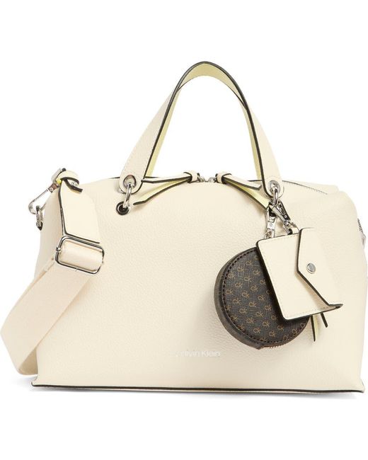 Calvin Klein Natural Cali Top Handle Satchel