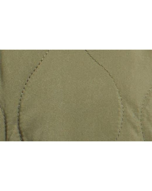 Thread & Supply Natural Knit Collar Quilted Jacket