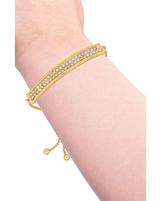 Vince Camuto Metallic Pavé Crystal Bar Slider Bracelet