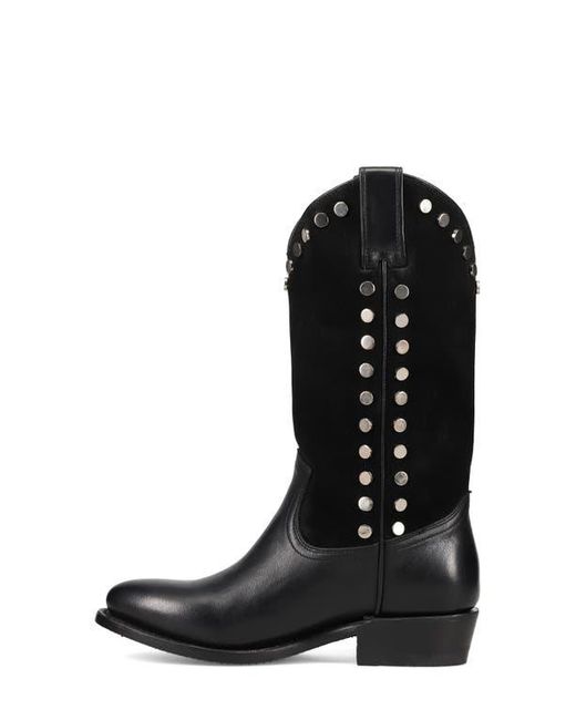 Frye Black Billy Stud Western Boot