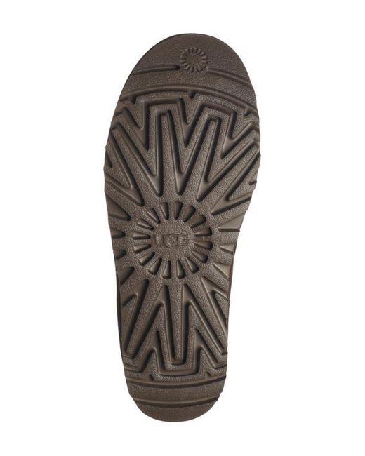 Ugg Brown Ansley Parc Genuine Shearling Platform Slipper