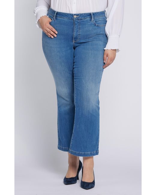 NYDJ Blue Julia Relaxed Crop Flare Jeans