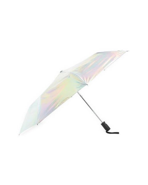 Shedrain White Auto Open & Close Compact Umbrella