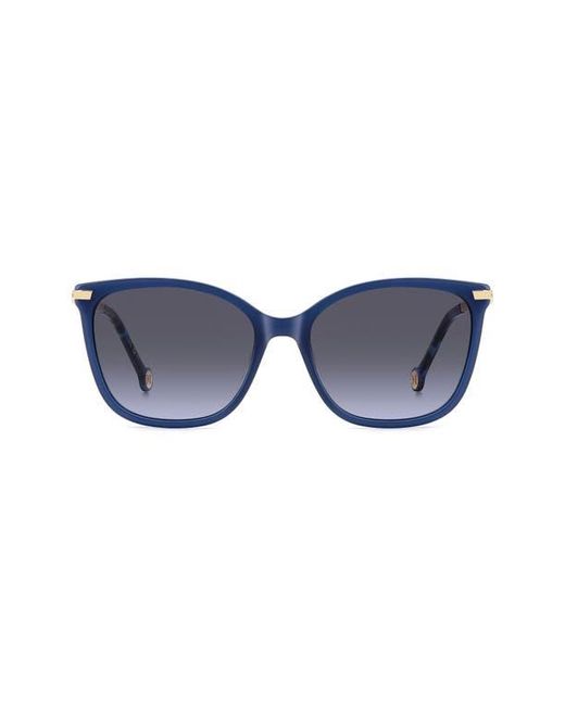 Carolina Herrera Blue Her 55Mm Gradient Rectangular Sunglasses