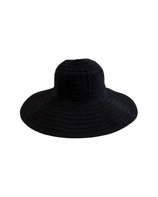 San Diego Hat Black Ribbon Wide Brim Hat