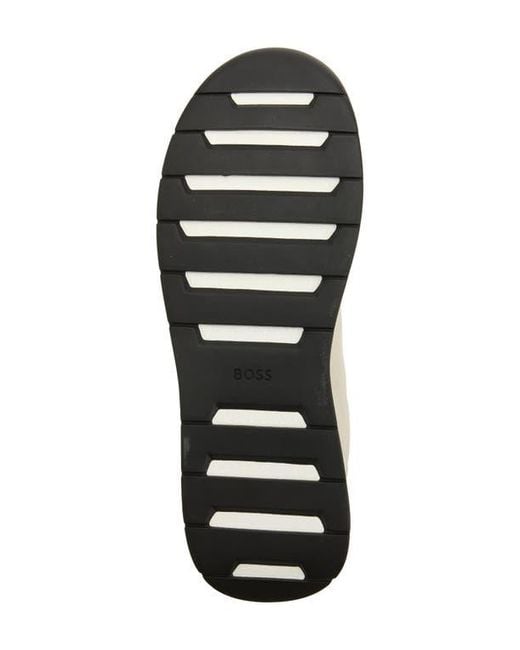 Boss White Titanium Runn Sneaker for men