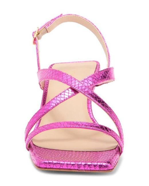 Stuart Weitzman Pink Oasis 50 Kitten Heel Slingback Sandal