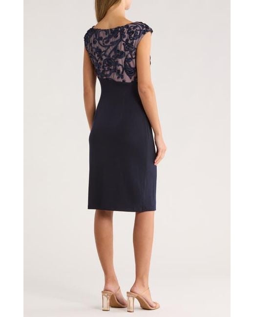 denim studded dress Demi Denim Studded Crystal Strapless Dress