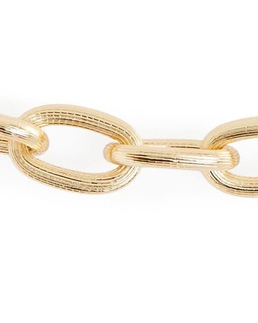 AllSaints Metallic Oval Chain Collar Necklace