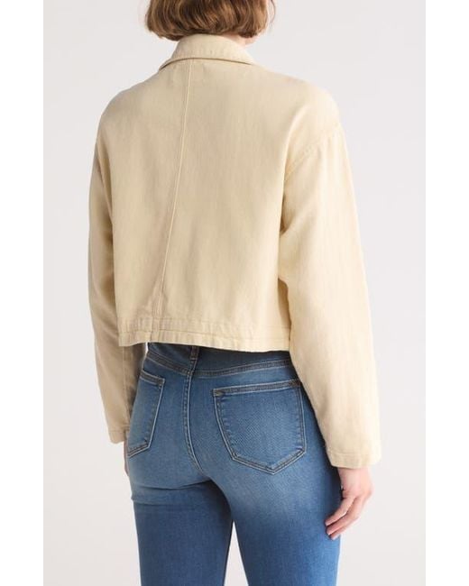 Vigoss Blue Crop Cargo Jacket