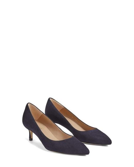 L.K.Bennett Blue Audrey Pointed Toe Pump