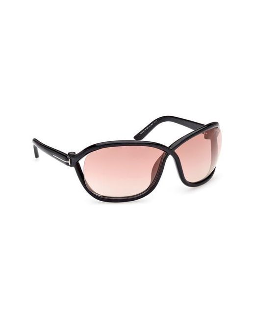 Tom Ford Pink 68Mm Gradient Square Sunglasses