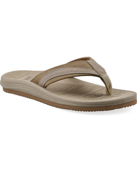 White Mountain Brown Bays Flip Flop Sandal