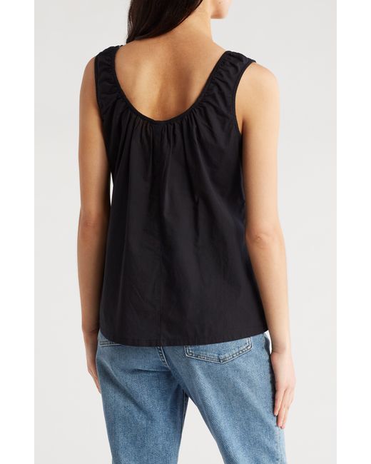 Melrose and Market Blue Tie Sleeveless Top