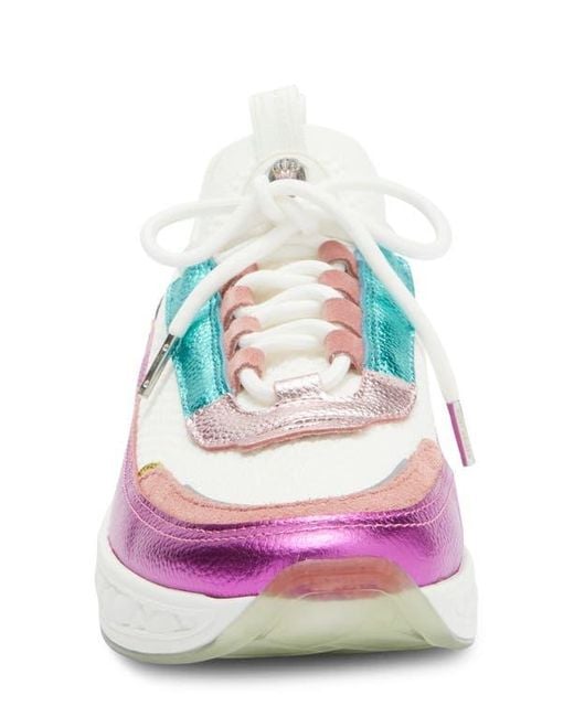 Kurt Geiger Pink Kensington Knit Sneaker