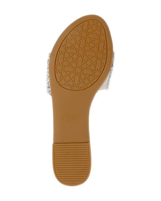 Badgley Mischka Multicolor Dillian Glitter Slide Sandal