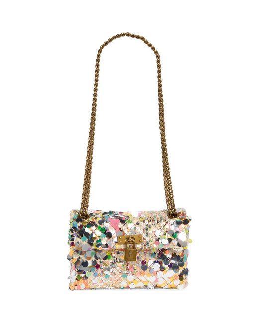 Kurt Geiger Metallic Sequin Mini Brixton Crossbody Bag