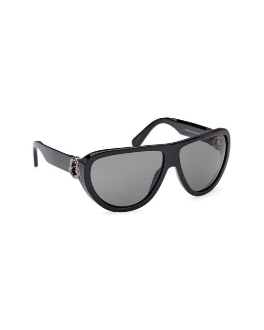 Moncler Gray 62mm Pilot Sunglasses for men